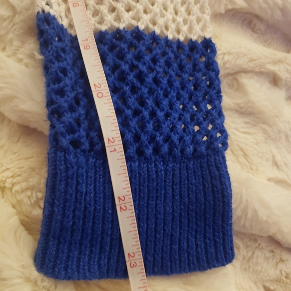 Quacker Factory Striped Crochet Zippered Cotton Blend Hooded Jacket Size Large - Picture 16 of 16